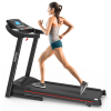 Fitshow App Home Foldable Treadmill with Incline, Folding Treadmill for Home Workout, Electric Walking Treadmill Machine 5" LCD Screen 250 LB Capacity