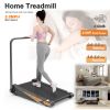 Under Desk Walking Pad, Treadmill 15% Incline 2.0HP 240LBS with Remote Control