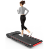 Under Desk Walking Pad Treadmill Foldable with Handlebar Remote Controll